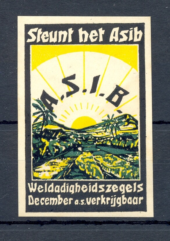 DUTCH INDIES PS ( 53 x 34 mm) -A.S.I.B. ---VF