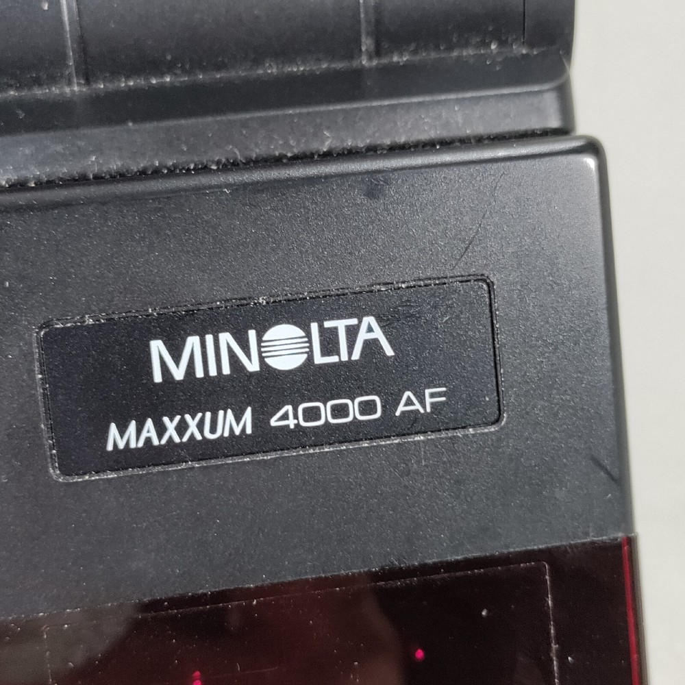 Minolta Program 4000 AF Shoe Mount Flash for Konica Minolta No Battery Cover
