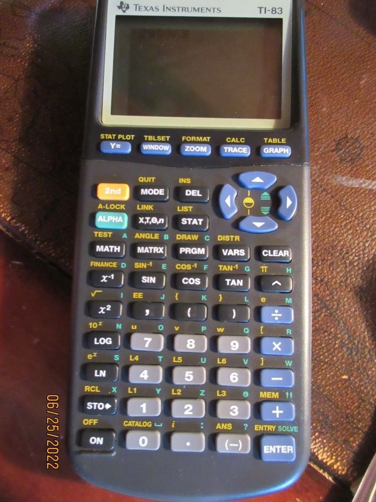 Used Texas Instruments TI-83 Graphing Calculator Tested / Powers on Works