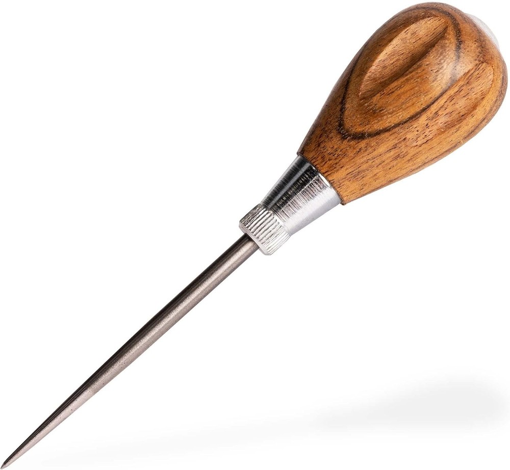 Scratch Awl Tool with Hardwood Handle Scribe, Layout Work, & Piercing Wood