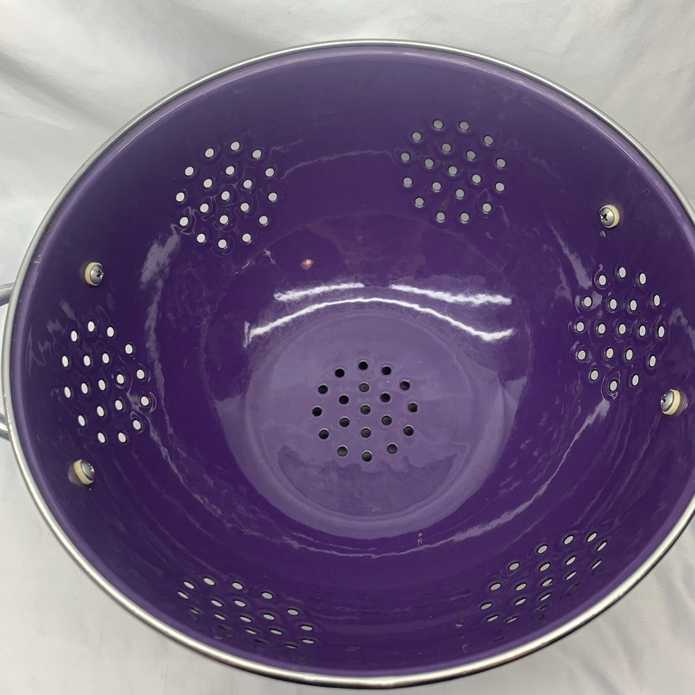 Colander Strainer Deep Purple, 2 handles