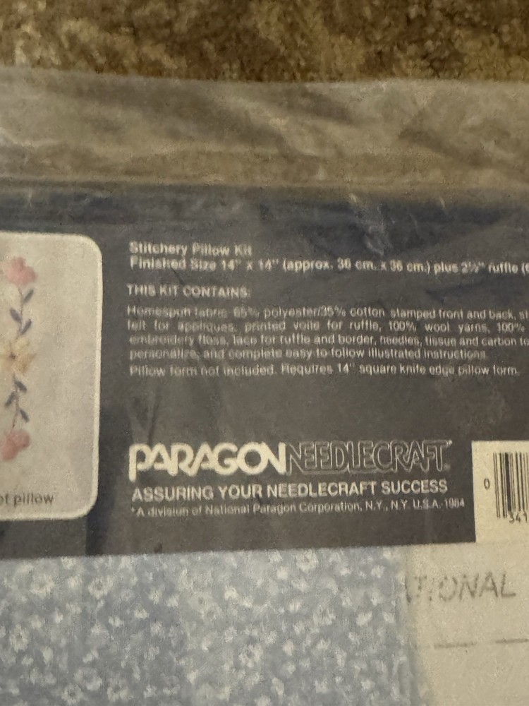 Precious Moments Personalize Stitchery Pillow Kit 1984