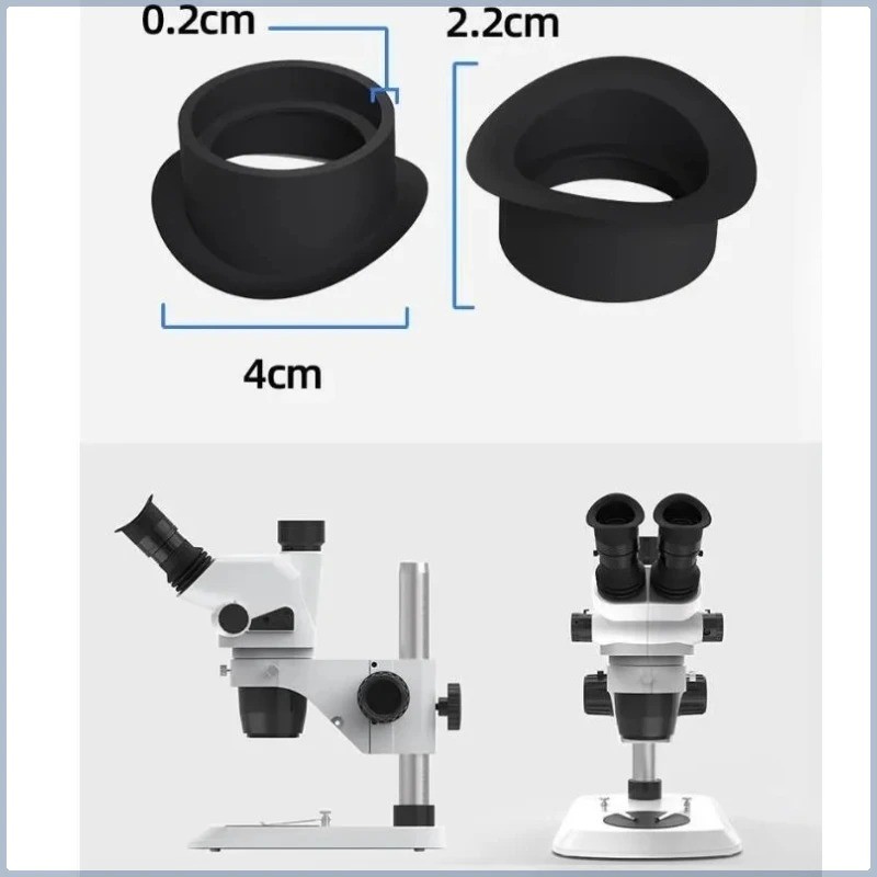 2PCS 35mm Stereo Microscope Eyepiece Eyecups Soft Rubber Microscope Eye Guards