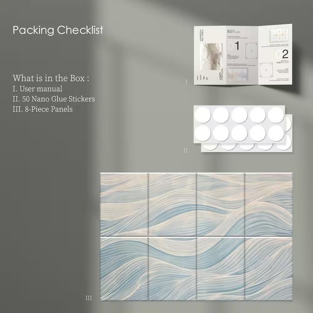0. 4In. T X 32Ft. X 48Ft. Sound Absorbing Panel 8-Pack