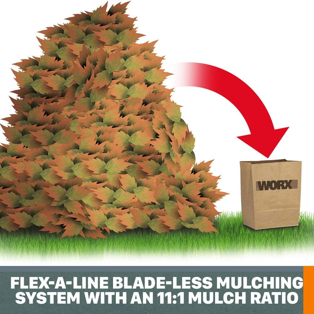 13 AMP ELECTRIC LEAF MULCHER- LEAF SHREDDER WITH HIGH COMPRESSION MULCHING