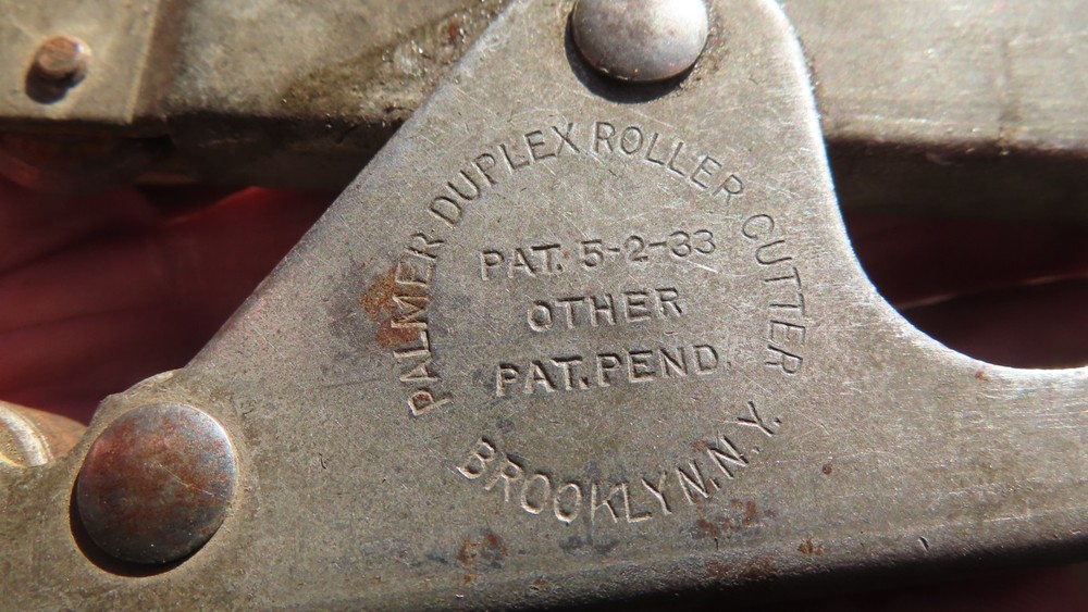 Vintage Palmer Duplex Roller Cutter pipe cutter