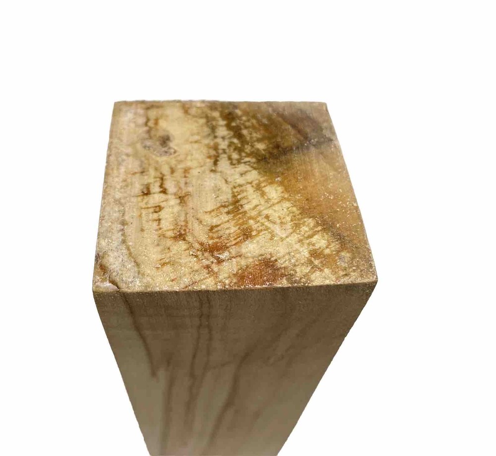 Figured Box Elder Craft blank 2" x 2" x 9-1/4” (c49) Light Flame