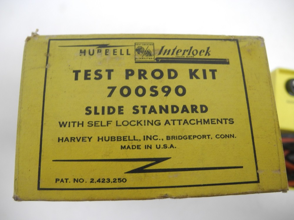Hubbell Interlock Test Prod Kit 700S90 with Self Locking Attachments
