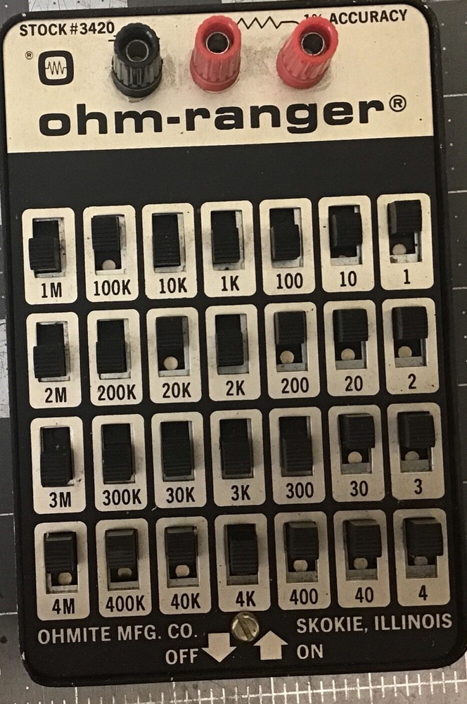 Ohmite Ohm-Ranger Decade Type Resistor #3420 (LP05V)