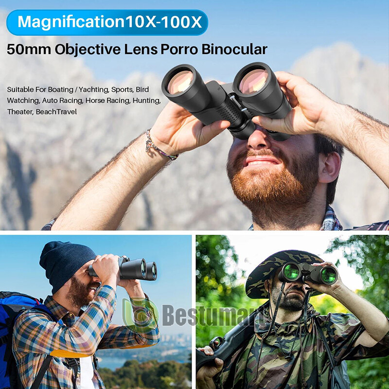 100x180 Autofocus Binoculars Powerful Long Range Fixed Focus Telescope Goggles