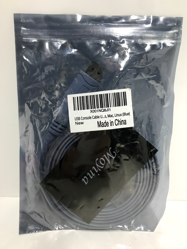 New USB Moyina Console Cable 6ft MAC, Linux (Blue)
