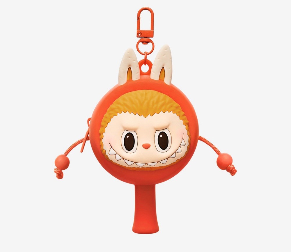 Authentic Labubu RATTLE-DRUM Earphone case from Pop Mart