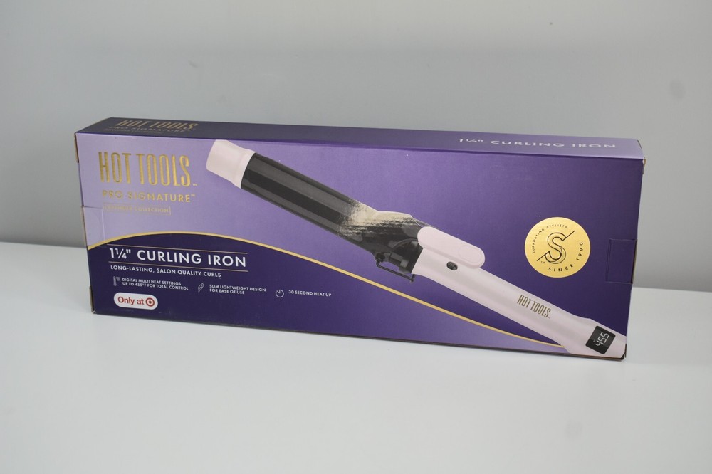 Hot Tools Pro Signature Curling Iron, 1-1/4" Lavender Collection