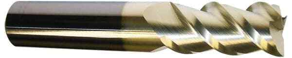 Accupro 1/4", 3/8" LOC, 1/4" Shank, 2" OAL, 3 Flute, Solid Carbide Square End...