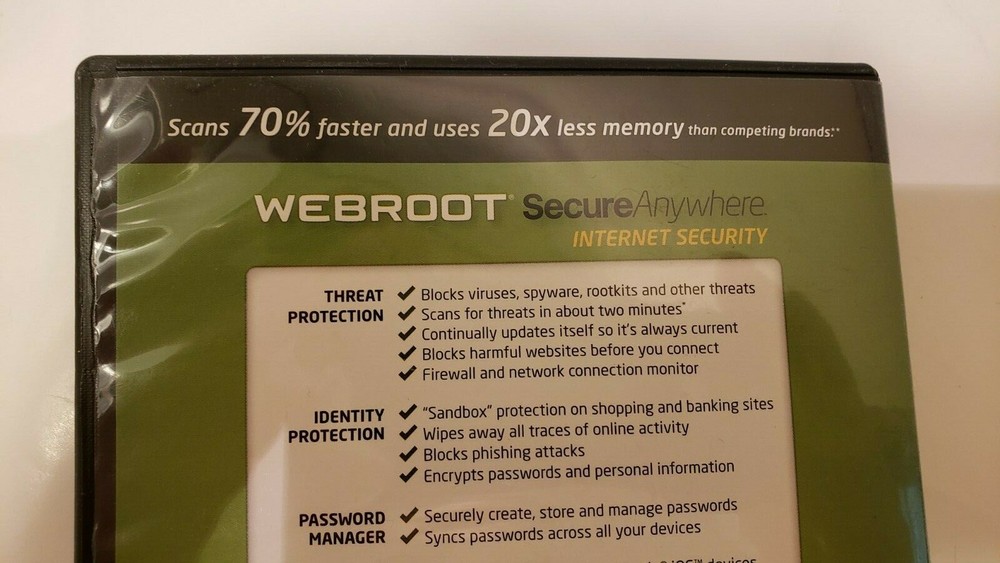Webroot for PC, Mac or Mobile Device -Secure Anywhere Internet Security Software