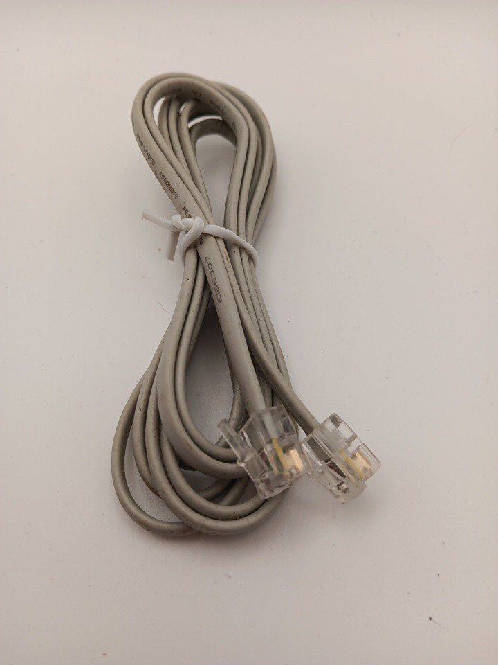 Standard Phone Cord Cable RJ-11 7 ft