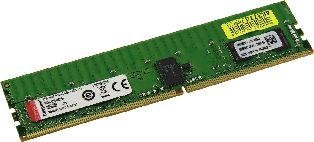 Kingston 8GB 1Rx8 PC4-2400T-RD1-11 ECC Server Memory Ram KSM24RS8/8