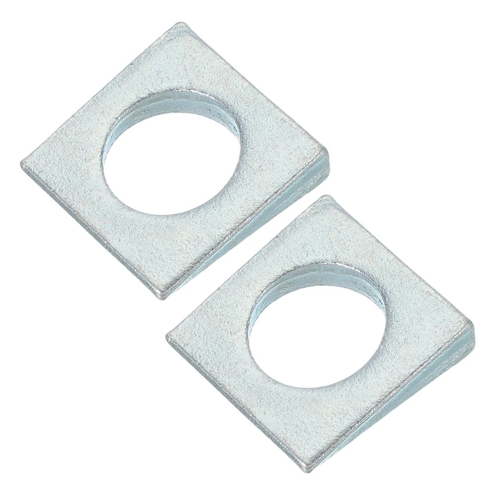 2 Pcs M22 Beveled Square Washers Thickness 3 to 9.2mm Galvanized Wedge Washers