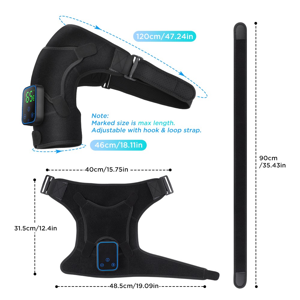 APP Control Shoulder Massager Graphene Heating Shoulder Brace with Vibration
