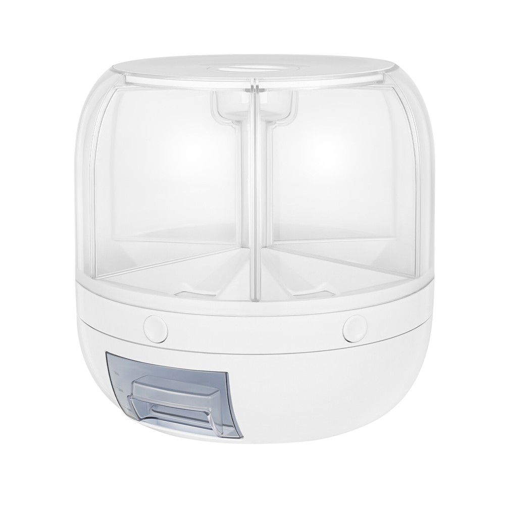 360° Rotatable Cereal Grain Dispenser Storage Box Kitchen Rice Container US
