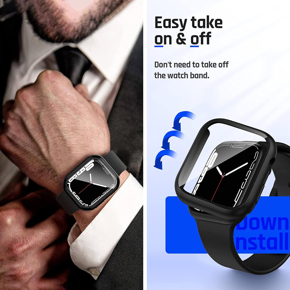 Goton Waterproof Case Apple Watch 44mm SE Series 6 Silver