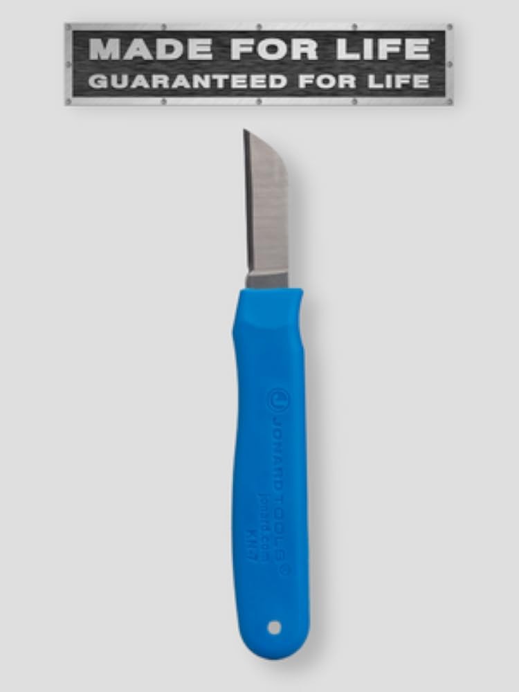 Jonard KN-7 Ergonomic Cable Splicing Knife with Thermoplastic Rubber