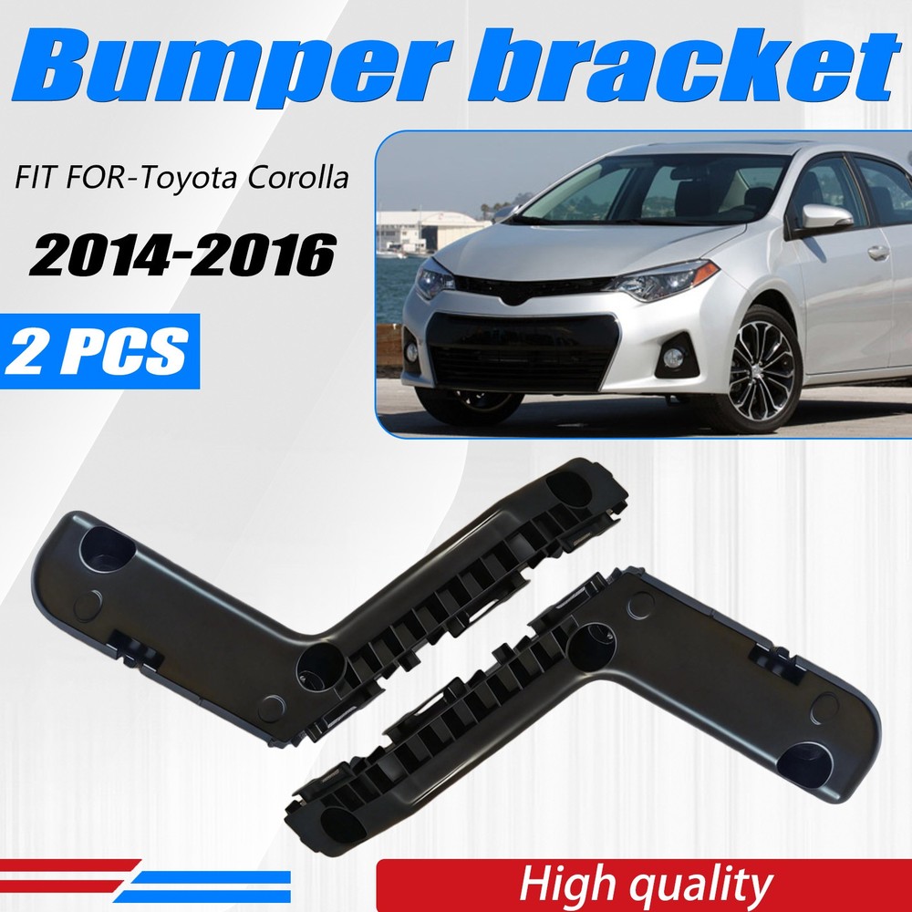 For Toyota Corolla 2014-16 Front Bumper Support Retainer Bracket Left+Right 2pcs