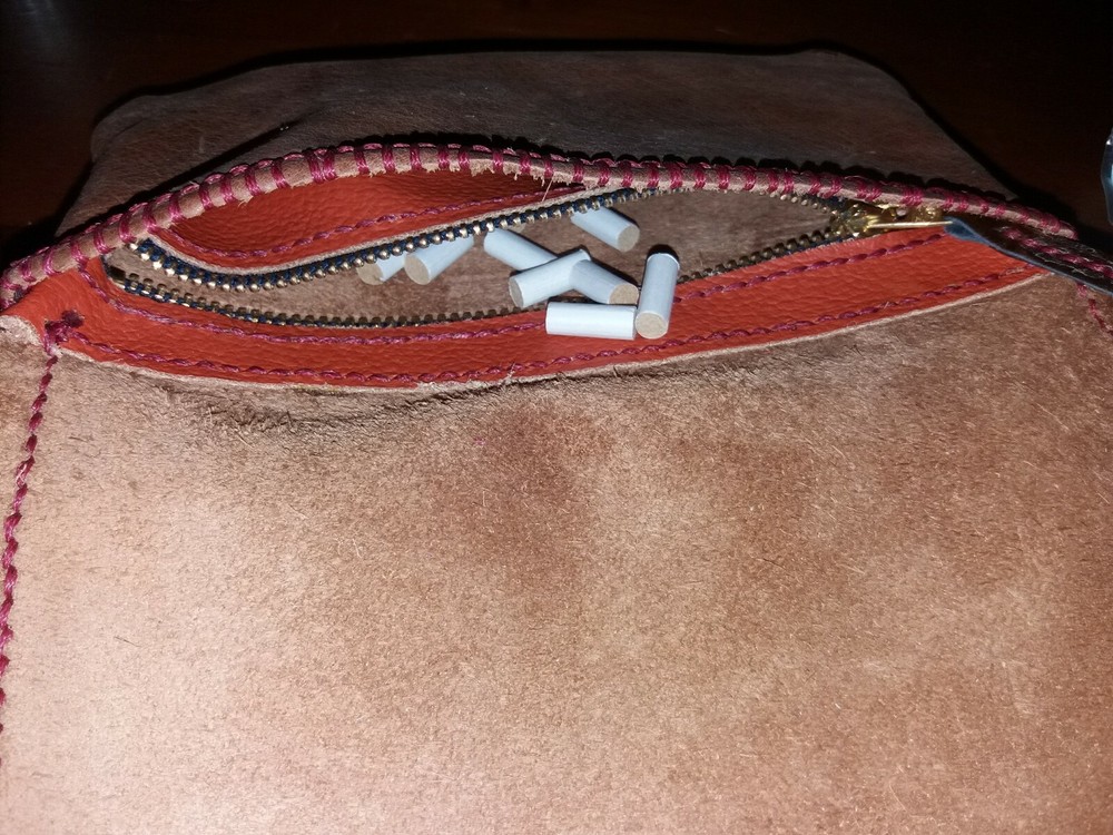 Hand Stitched Leather Tobacco Holder