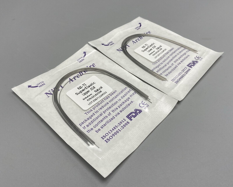 Dental Orthodontic Arch wire Super elastic Ni-Ti Round Rectangular Natural Form