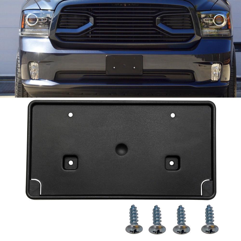 For 2013-2018 Dodge Ram 1500 Front License Tag Plate Frame Bracket Holder