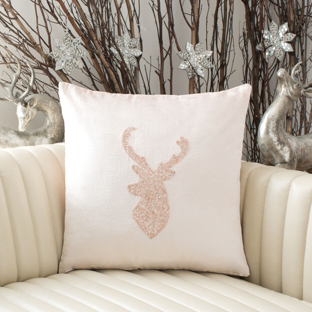 SAFAVIEH Rein Pillow | Blush |