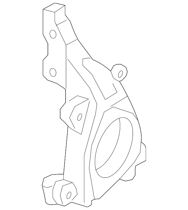 Genuine GM Passenger Side Steering Knuckle 92257920