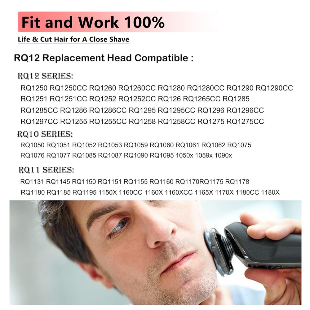 RQ12 Replacement Head Compatible for Philips Norelco Sensotouch 3D Replaceme---
