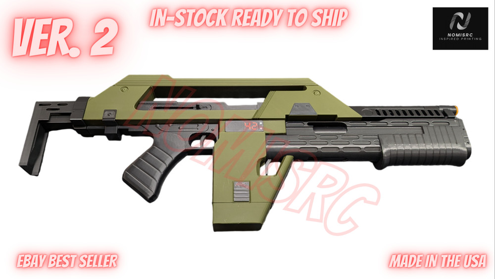 M41A Pulse Rifle V2 – 3D Print Replica – Rack it!! Pump it!! Pull Triggers!!