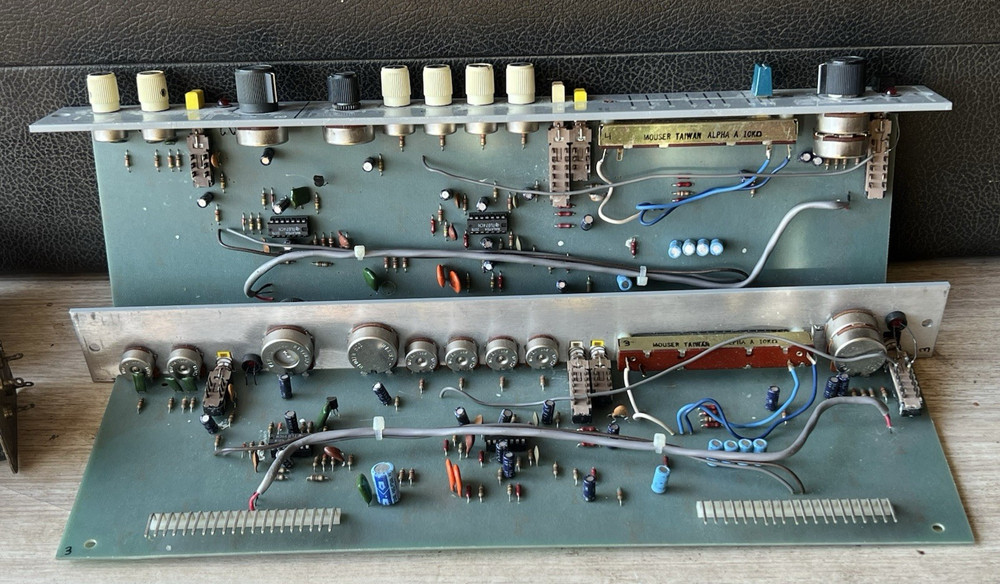 pair vintage 1982-83 Neotek Series I submaster fold-back console strips modules