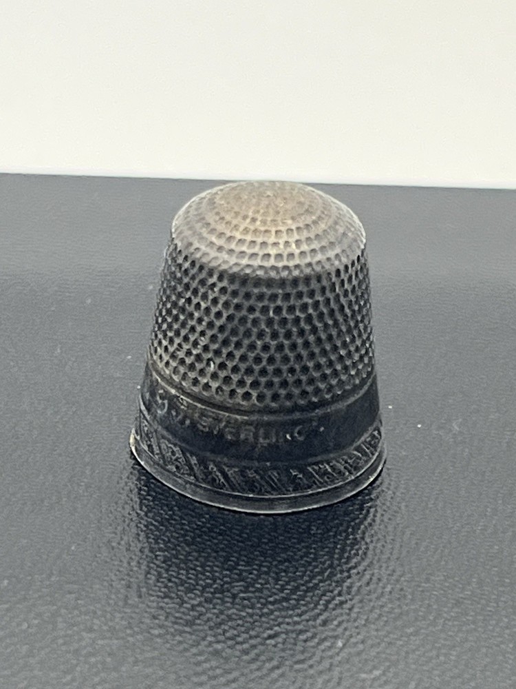 Sterling silver vintage thimble for sewing antique