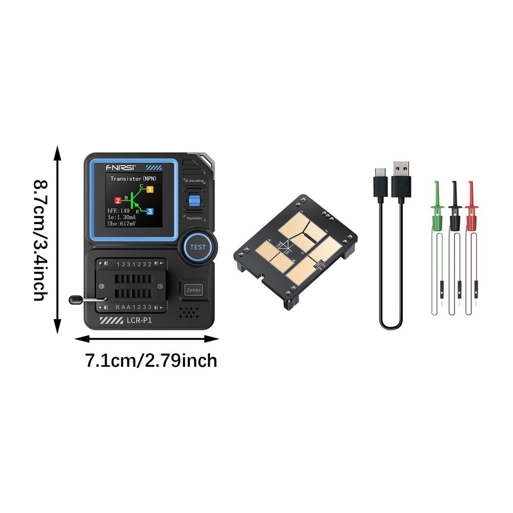 Transistor Tester Kit Transistor Meter Automatic Checker Pocketable Handheld