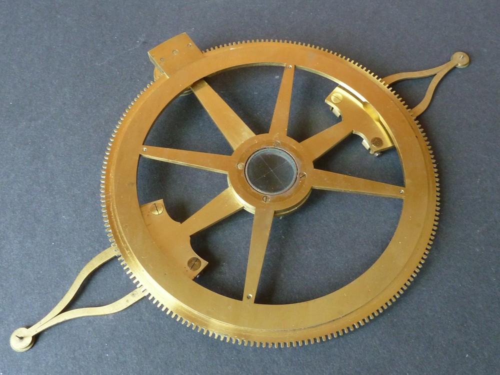 Small Plotting Protractor Harris 17 Holborn London Marking Compass 1835 Antique