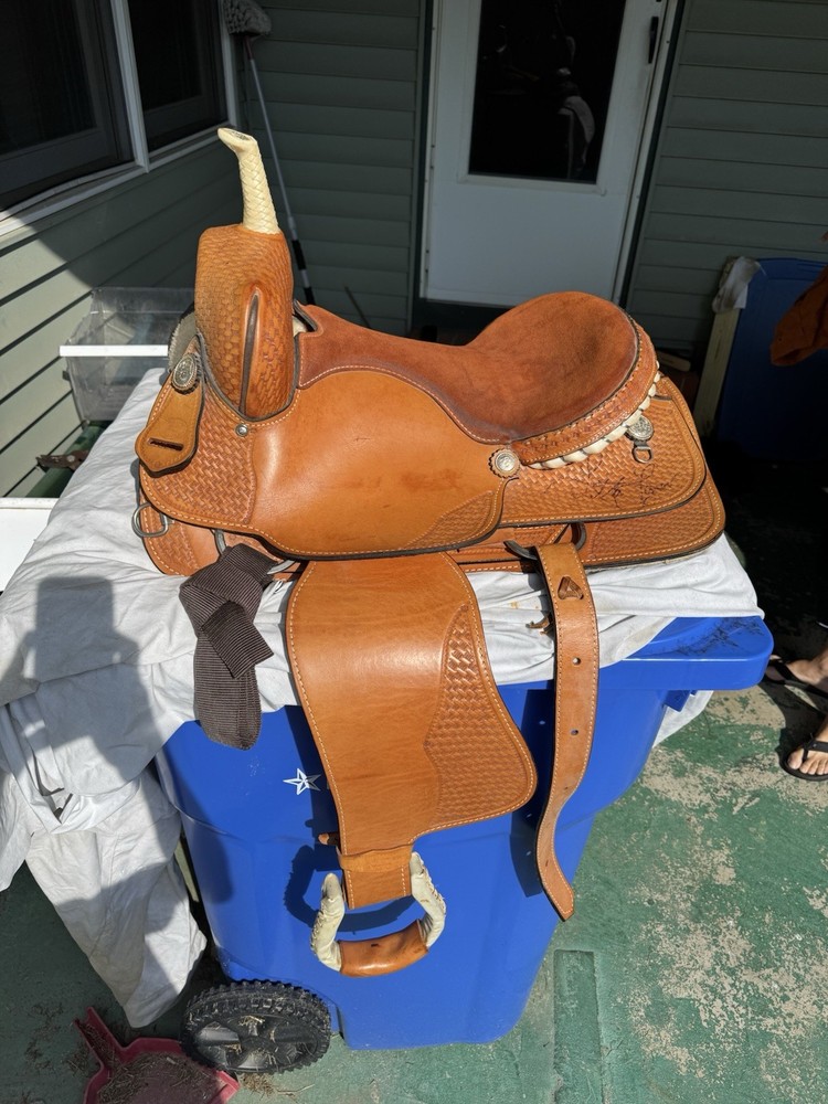 Billy Shaw Saddlery Signed By Loretta Lynn Brown Leather Never Used