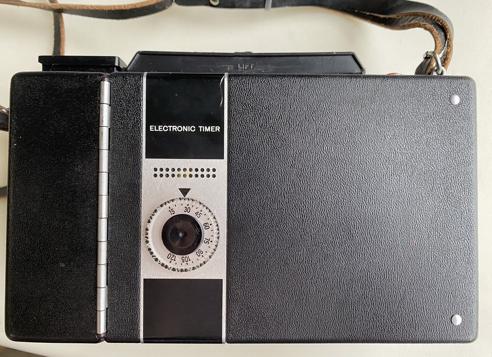 Vintage Polaroid 450 Untested Land Camera w/ Attachments, Accessories, & Case