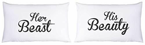 His Beauty Her Beast Couple Pillowcases
