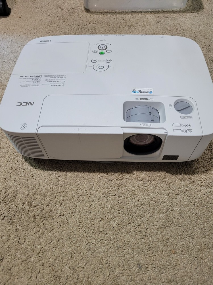 NEC P501X Projector with 0 Lamp Hours