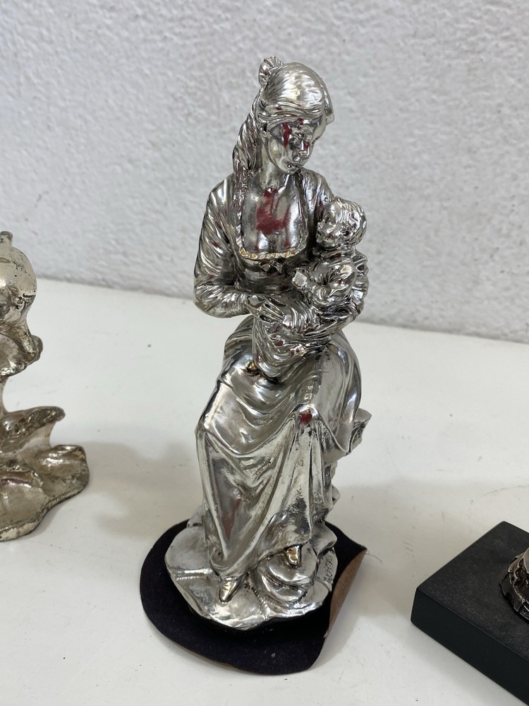 Lot 13 Vintage Silver Plated Figurines Decorative Figures Cod 13326
