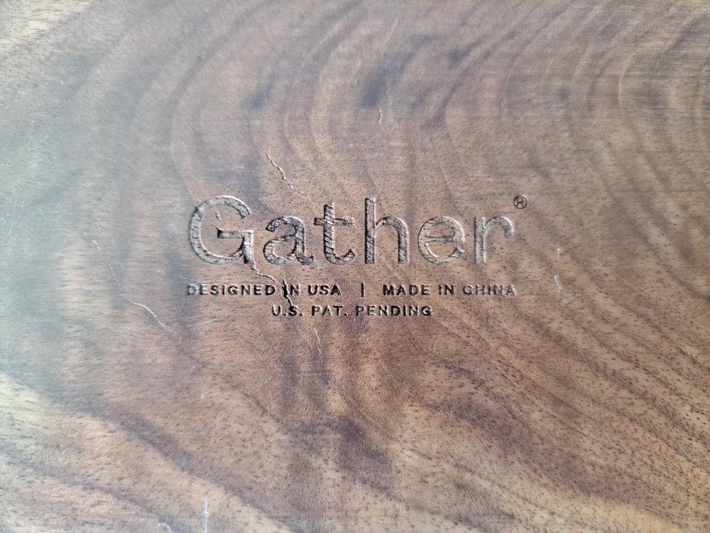 OGMONK GATHER MODULAR DESK ORGANIZER WALNUT BIN18