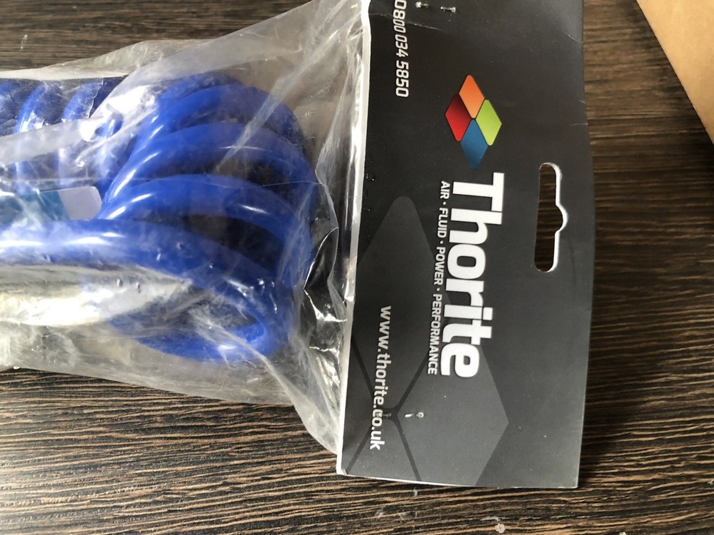 Thorite PCL Polyurethane Coiled Air Hose HA5212 5m Long