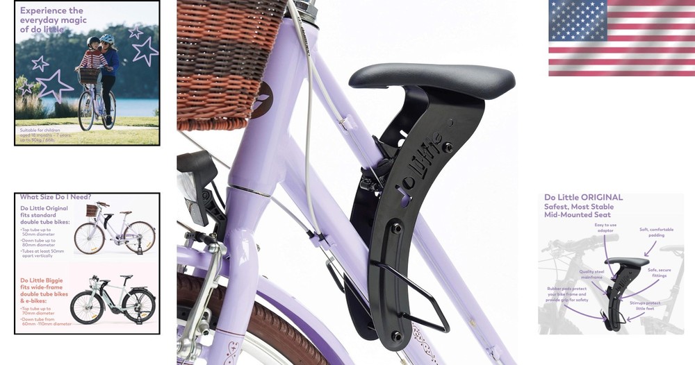 Interactive Front-Mounted Kids Bike Seat