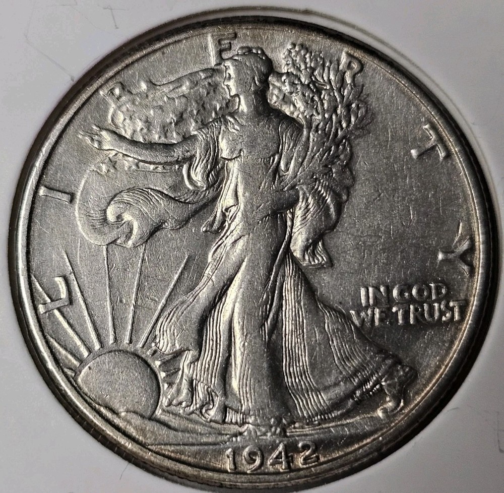 1942-D WALKING LIBERTY HALF   90% SILVER Low Mintage