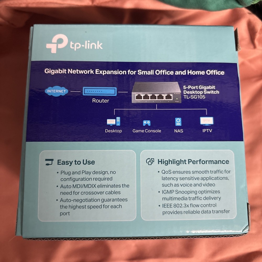 TP-LINK Technologies TP-Link (TL-SG105) 4-Ports External Switch