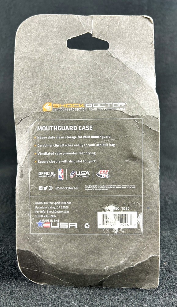 New Shock Doctor Mouthguard Case Red Black