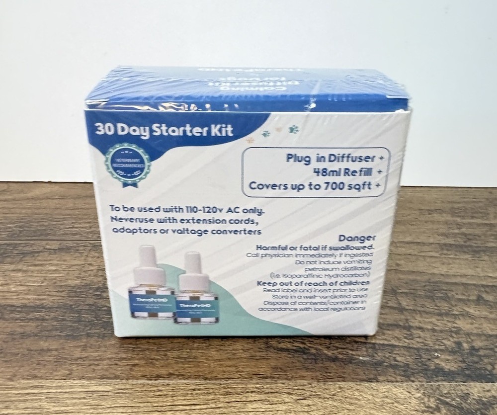 TheraPet MD Advanced Dog Calming Diffuser Kit 1 Diffuser + 2 Refills NEW